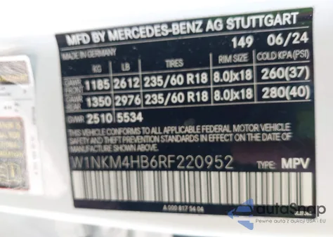 2024 Mercedes-Benz Glc 300 4Matic Suv z USA, uszkodzony, nr VIN W1NKM4HB6RF220952